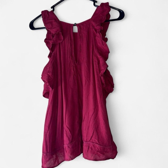 Womens Abercrombie & Fitch Ruffle Sleeve Blouse - Picture 2 of 3